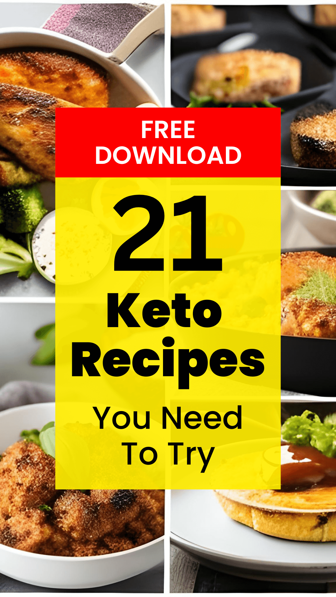 21 Keto Recipes - Free Download